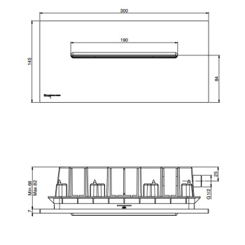 Каскад встраиваемый в стену Fima Carlo Frattini Wellness хром F2782CR