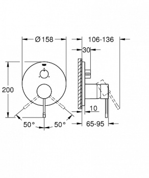 Смеситель для ванны Grohe Essence 24092GN1 золото