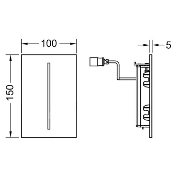 TECEfilo-Velvet Urinal, 7,2 В, Beige Arizona / Серовато-бежевый  (НЕ производится!)
