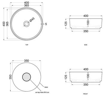 Раковина накладная Cielo Shui Comfort SHCOLAO40 CP 40 см розовый