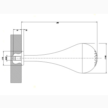 Верхний душ Gessi Goccia 33751.031 Chrome