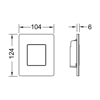 Панель смыва Tece Tecesolid 9242434 сталь