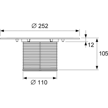 Удлинитель с фланцем Tece Tecedrainpoint S 3660005