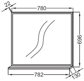 Зеркало Jacob Delafon Vivienne EB1597-E70