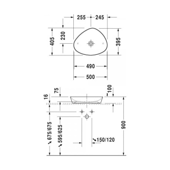 Раковина Duravit CAPE COD 2339500000