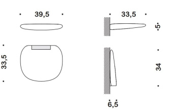 Сиденье для душа с креплениями к стене Colombo Complementi белый B9637.BI
