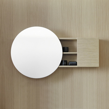 Burgbad Coco Зеркальный шкаф с подсветкой 120x70x17 см, цвет: дуб натуральный SPIK120 L F2853