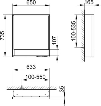 Зеркальный шкаф Keuco Royal lumos 65 14301171104