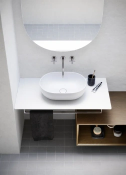 Раковина 50×35 h16 Catalano Sfera накладная Cemento satinato 0522500023