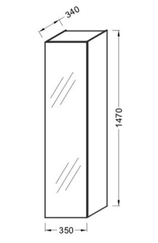 Jacob Delafon Odeon Up Шкаф-пенал
