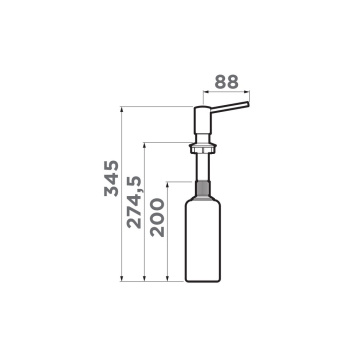 Дозатор для моющего средства Omoikiri OM-02-Allure Allure 4995067