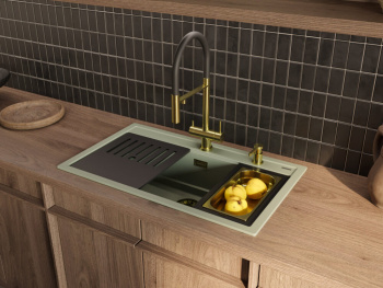 Мойка кухонная Omoikiri Kitagawa 86-LB-WG wind green 4993249