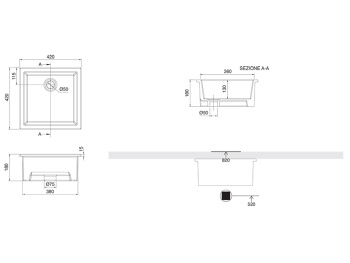 Раковина на тумбу Scarabeo GAIA-TECH-MIKY 8089