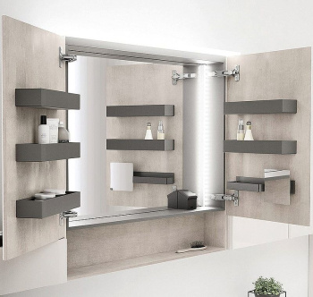 Зеркальный шкаф Geberit Acanto 90 500.646.00.2 Дуб Мистик