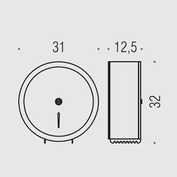 Контейнер для туалетной бумаги Colombo Hotel Collection с безопасным замком, хром B9983N.IL