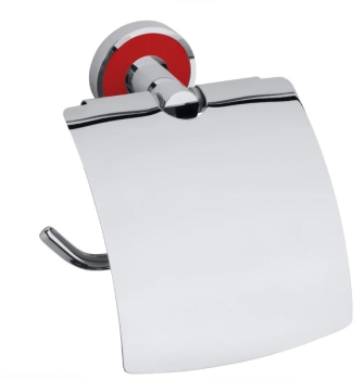 Держатель туалетной бумаги с крышкой Bemeta Trend-I 104112018c красный