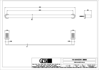 Полотенцедержатель Gessi Emporio Emporio accessories 38903.031 Chrome