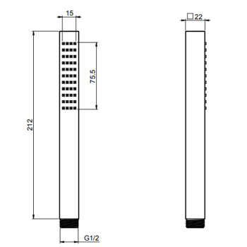 Ручной душ из латуни Fima Carlo Frattini Wellness хром F2203OTCR