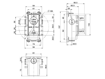 Встроенная часть смесителя Fima Carlo Frattini FimaBox F3000
