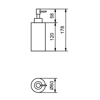 Дозатор для жидкого мыла Fantini Young настольный, Matt British Gold PVD 96 P6 7652