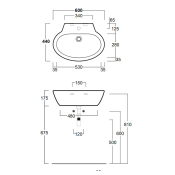 Комплект крепежей для раковины Simas F89