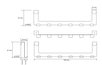 Вешалка Bemeta White 101106234