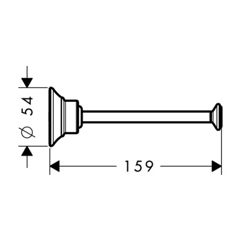Axor Montreux Держатель для запасного рулона т/б., подвесной, цвет: шлифованная бронза 42028140