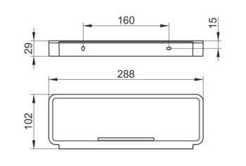 Корзинка для душа Keuco Plan 14958070051 нержавеющая сталь\белый