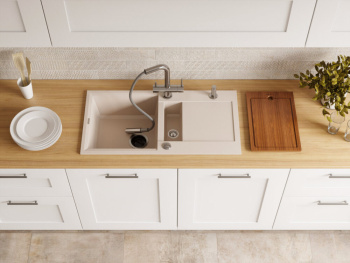 Мойка кухонная Omoikiri Sakaime 86-2-WH белая 4993129