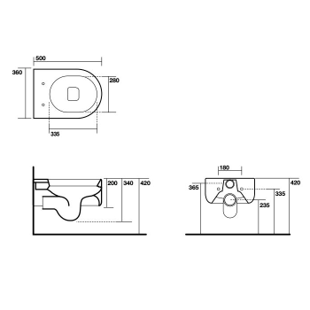 Унитаз подвесной Kerasan Flo 311530 белый матовый