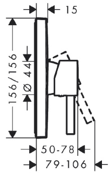 Смеситель для душа Hansgrohe 76615670S черный