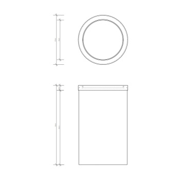 Корзина для бумаги Decor Walther DW 124 20xh32 с крышкой, черный матовый 607960