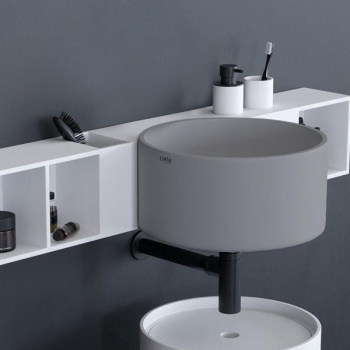 Раковина подвесная Cielo Sella SELSSF BR 40 см серый