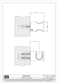Держатель душевой лейки Gessi Inciso 58157.149 Finox Brushed Nickel
