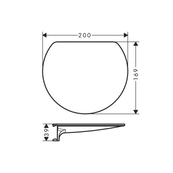 HG WallStoris Полка, матовый черный