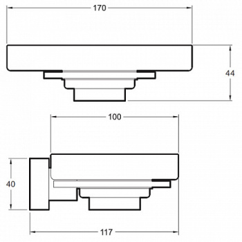 Jacob Delafon EO Mécanique Мыльница настенная