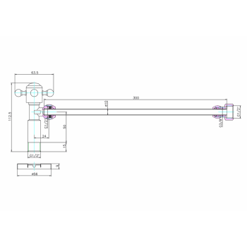 Вентиль Burlington W25 GOLD золото