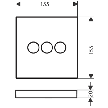 ВПереключатель потоков Hansgrohe ShowerSelect 15764990 для душа, полированное золото