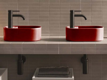 Раковина накладная Cielo Les Petites LPLAO CO 33 см красный