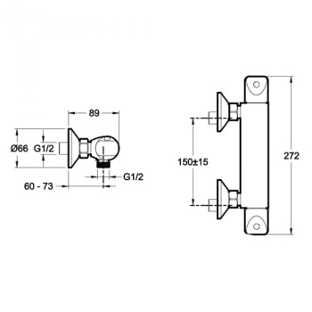 Раковина Jacob Delafon Kandel E1463-00 56 см белый