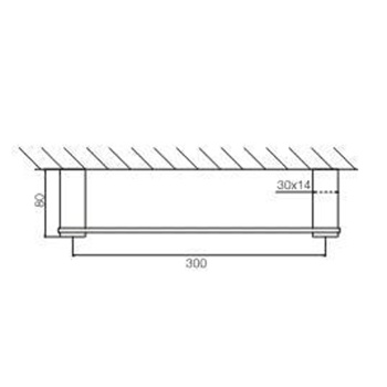 Полотенцедержатель Fima Carlo Frattini Quadra 300, хром F6020/30CR