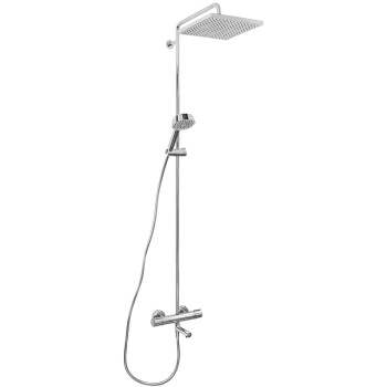 Jacob Delafon Atom душевая стойка для ванны с термостатом хром