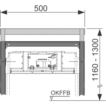 Крепление инсталляции с регулировкой высоты TECE Teceprofil 9380002