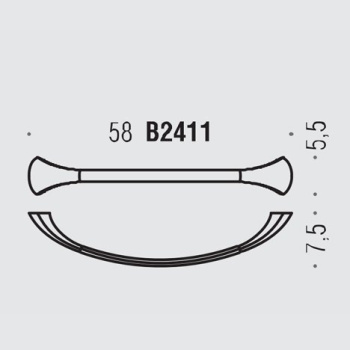 Полотенцедержатель Colombo Link 58см хром B2411.CR