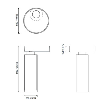Раковина напольная Moma Tower Oyster D50*90 без отверстия, White Stonage TOY0150K