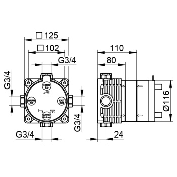 Универсальный бокс Keuco Flexx.boxx 59970000070