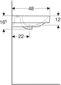 Раковина подвесная Geberit Smyle 500.223.01.1 белая