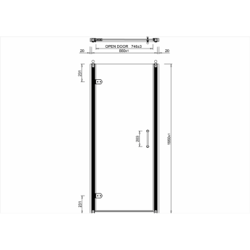 Душевая дверь Burlington C21 хром