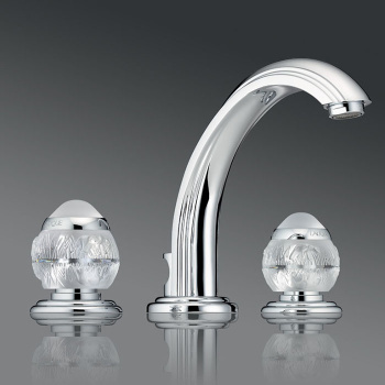 Смеситель для раковины THG Panthere Cristal Clair A2H-A02-151 хром