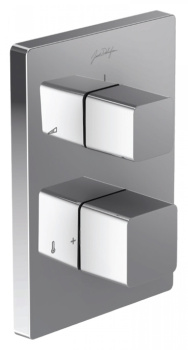 Термостат для душа Jacob Delafon Square E98729-CP хром